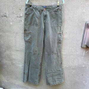 Vintage Khaki Green Cargo Pants